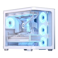 Aerocool P500C ATX Mid-Tower PC Case White 4x ARGB Infinity Mirror Fans Tempered Glass - Image 5