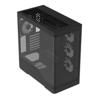 Aerocool P500A ATX Mid Tower PC Case Black Mesh Front Reverse Connector GPU Bracket 9 Fan Slots