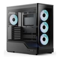 Aerocool P500A ATX Mid Tower PC Case Black Mesh Front Reverse Connector GPU Bracket 9 Fan Slots - Image 5