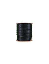 Acconet CAT5 UV Outdoor Ethernet Cable 500m Black Solid Copper SF/TP Pull Box
