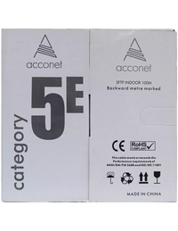 Acconet CAT5e Indoor Ethernet Cable 100m White Solid Copper STP Pull Box | CAT5-100-SC-STP - Image 3