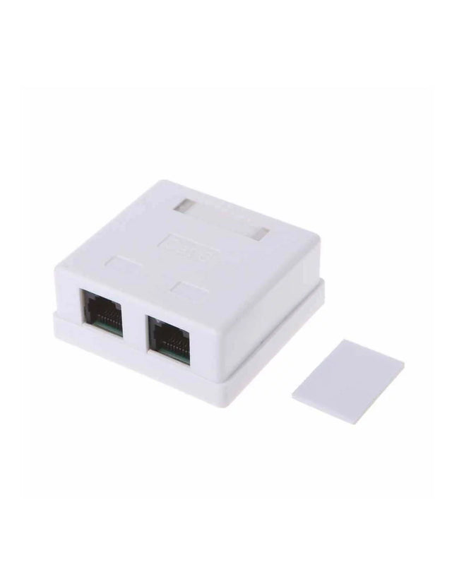 Acconet CAT6 Dual RJ45 Wall Box | CAT6-BOX-2