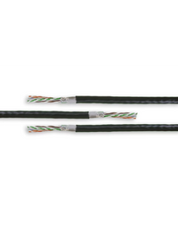 Acconet CAT6 UV Outdoor Ethernet Cable 100m Black Solid Core SF/TP Pull Box