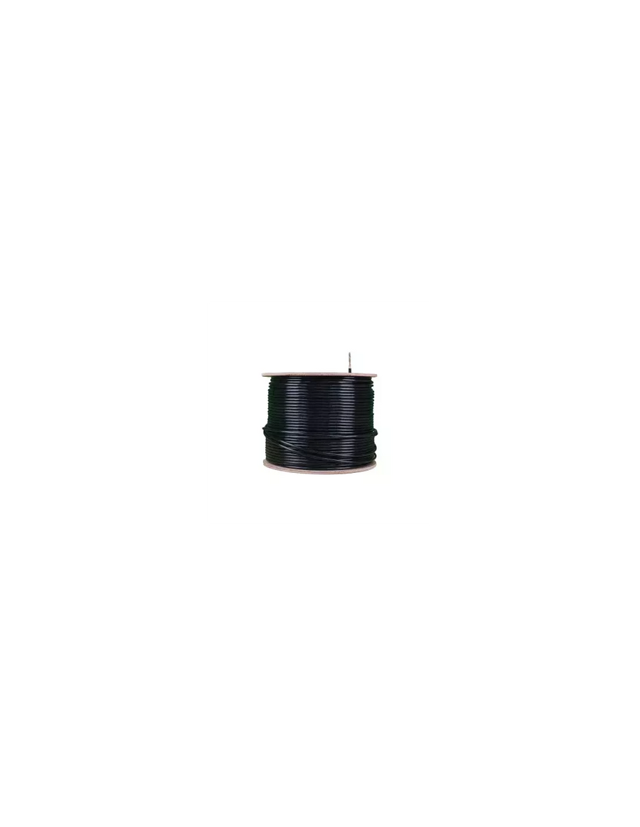 Acconet CAT6 UV Outdoor Ethernet Cable 305m Black Solid Core SF/TP Pull Box