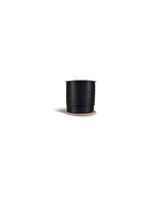 Acconet CAT6 UV Outdoor Ethernet Cable 500m Black CCA SF/TP Roll | CAT6-500-U