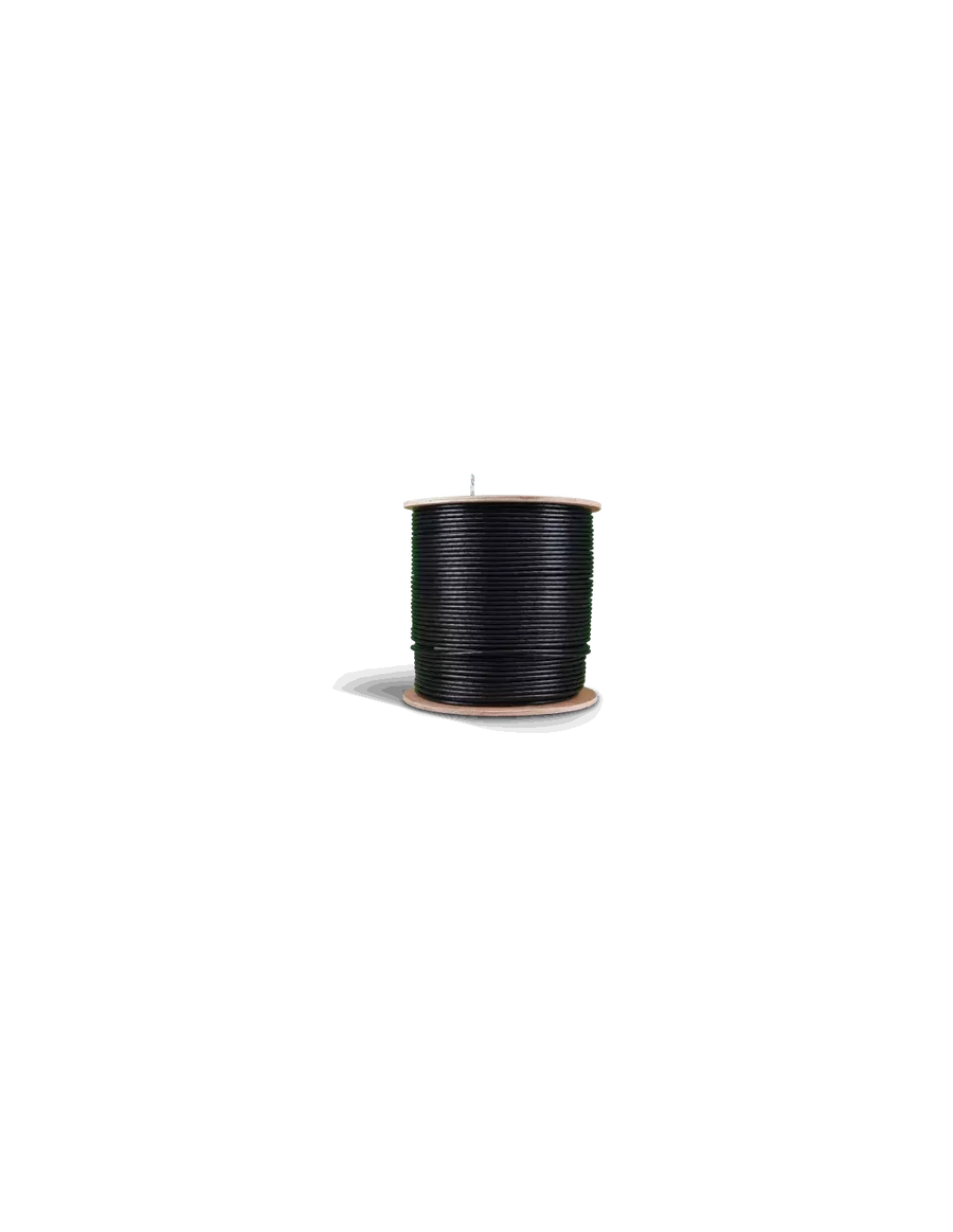 Acconet CAT6 UV Outdoor Ethernet Cable 500m Black CCA SF/TP Roll | CAT6-500-U