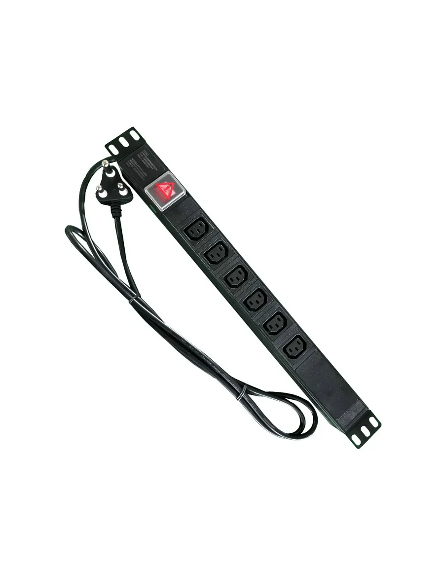 Acconet Power Distribution Unit, 1U, 6 way Female Kettle Cord
