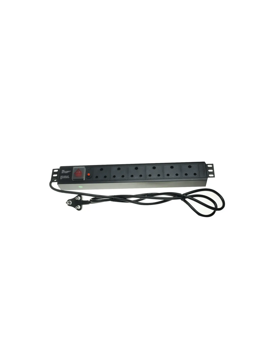 Acconet Power Distribution Unit, 1U, 7 way, 3 Pin SA plug