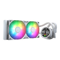 AeroCool Abyss L240R 240mm ARGB AIO CPU Liquid Cooler White LGA1851 AM5 AM4