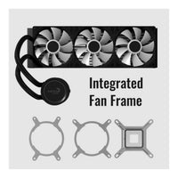 AeroCool Abyss L360R 360mm ARGB AIO CPU Liquid Cooler Black LGA1851 AM5 AM4 - Image 3
