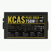 Aerocool KCAS Plus Gold 750W 80 Plus Gold ARGB Non-Modular ATX Power Supply - Image 5