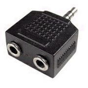 Stereo Male TO 2X Stereo Female Adaptor