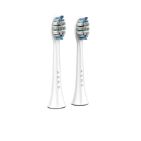 AENO Replacement toothbrush heads, White, Dupont bristles, 2pcs in set (for ADB0003/ADB0005 and