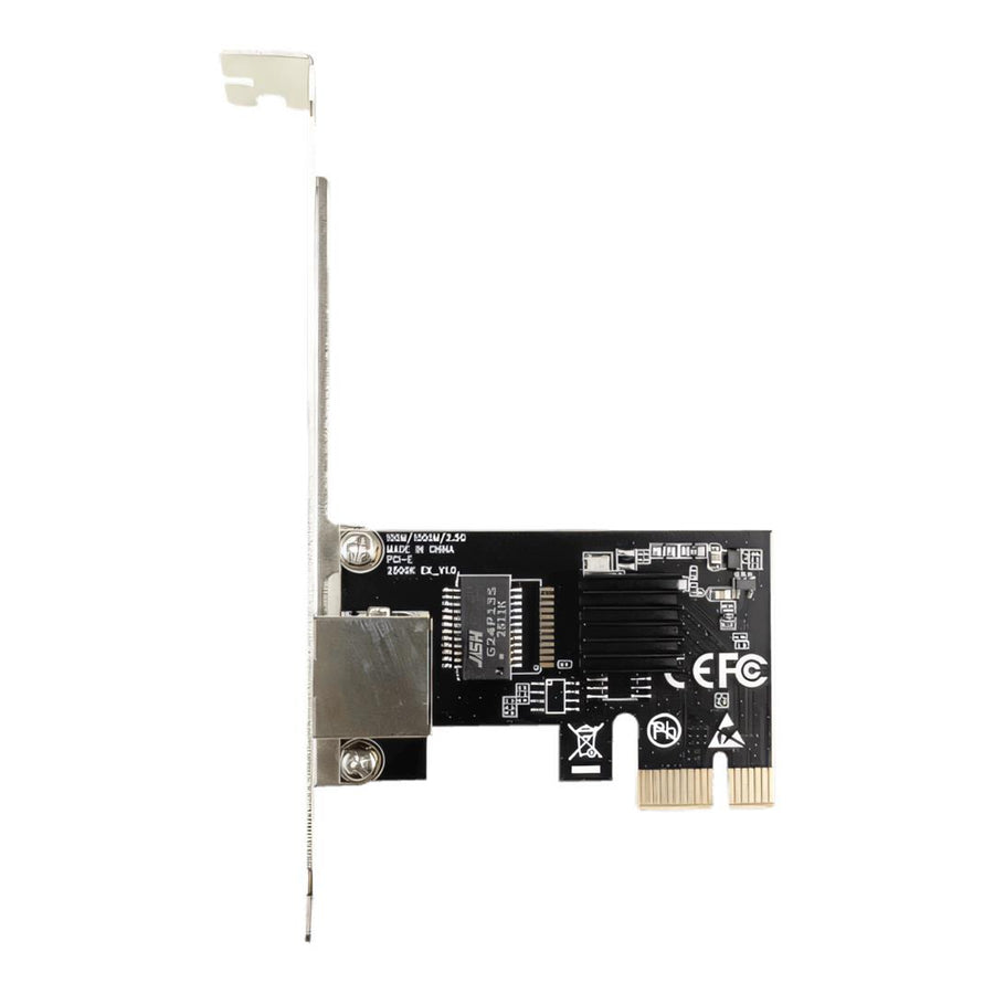 RCT PCI Express 2.5GBASE-T Ethernet Network Adapter (PCIe x1) - 2.5Gbps RJ45 LAN NIC Card