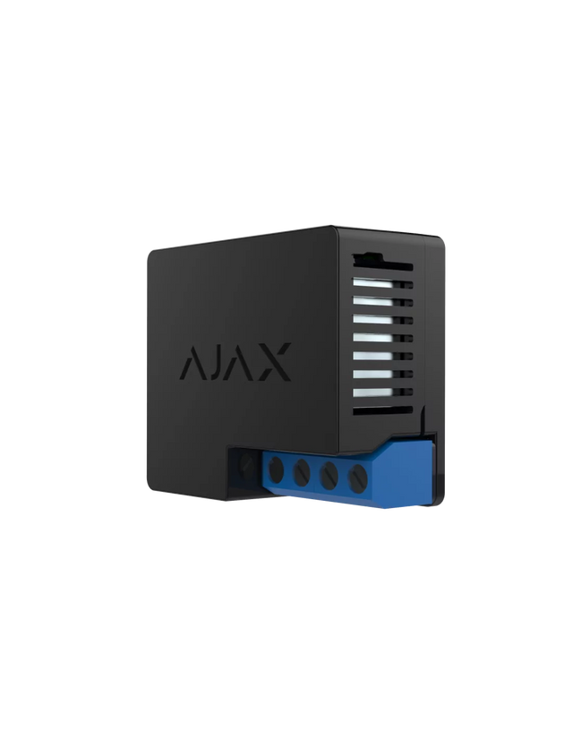 AJAX Security - Automation - Black WallSwitch, Power Relay to Control 100/230V Power Supply Remotely |