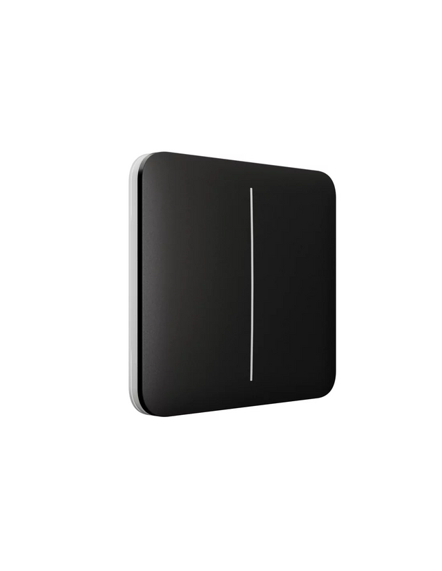 AJAX Security - Black SoloButton 2-GANG | AJAX-SB-2-GANG-B