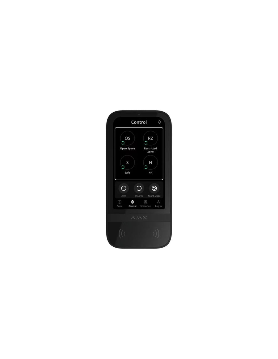 AJAX Security - Black Wireless Keypad Touch Screen | AJAX-KP-TS-B