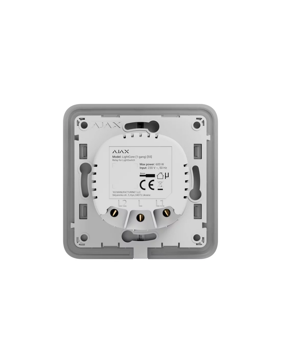 AJAX Security - LightCore (2-gang) Smart Switch, SoloButton not included | AJAX-LC-2-GANG