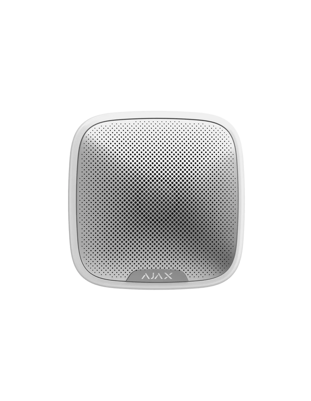 AJAX Security - StreetSiren Jeweller - White Outdoor Wireless Siren | AJAX-SS-OUT-W