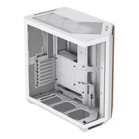 APNX V1 Dual-Chamber Mid-Tower ATX Gaming PC Case White Wood Texture - Image 3