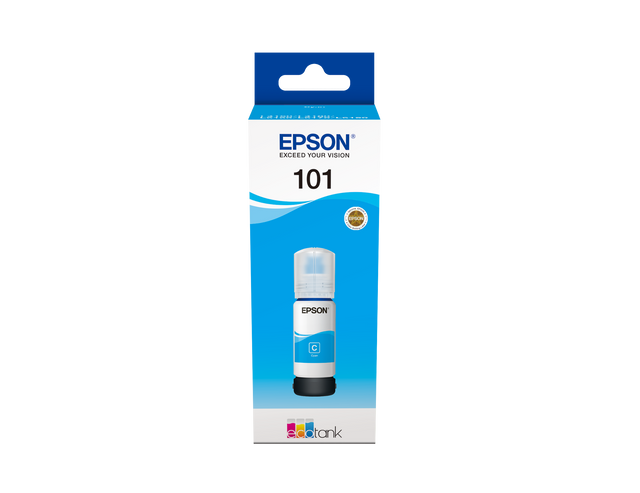 Epson 101 Ecotank Cyan Ink Bottle 70ml, 5200 Pages