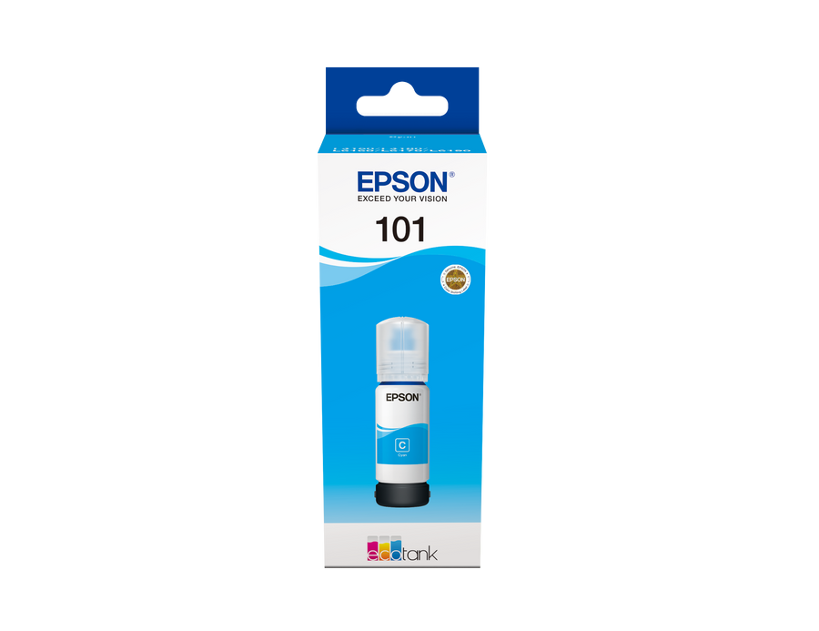 Epson 101 Ecotank Cyan Ink Bottle 70ml, 5200 Pages