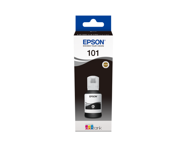 Epson 101 Ecotank Black Ink Bottle 127ml, 6200 Pages