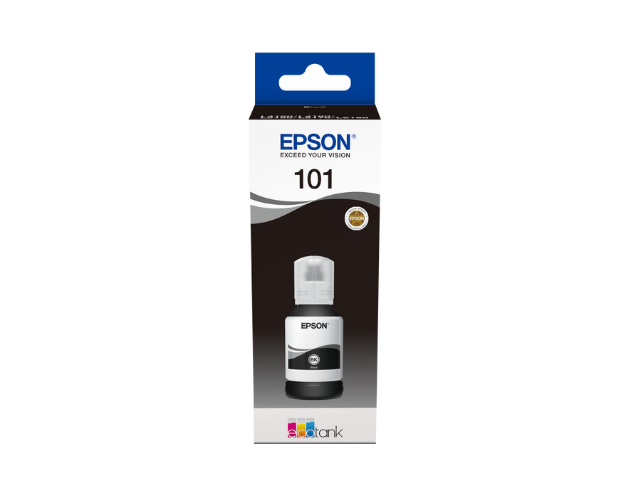 Epson 101 Ecotank Black Ink Bottle 127ml, 6200 Pages