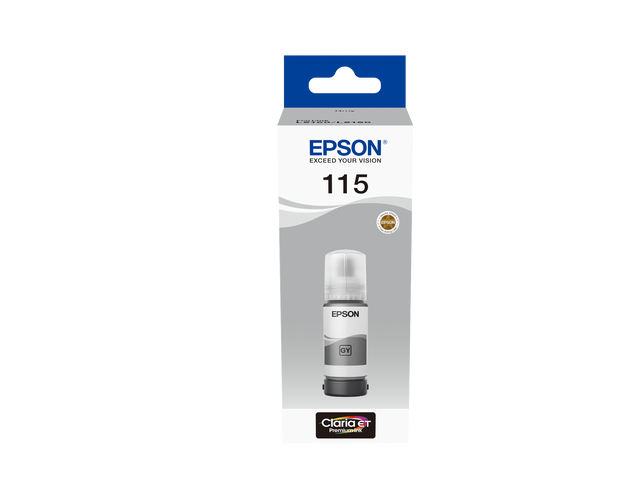 Epson 115 Ecotank Grey Ink Bottle 70ml, 2300 Photos