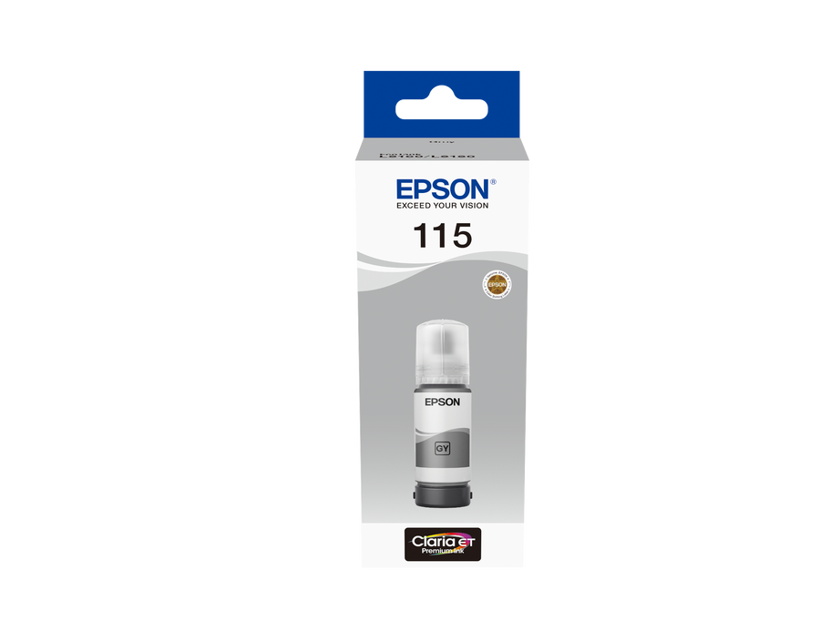 Epson 115 Ecotank Grey Ink Bottle 70ml, 2300 Photos