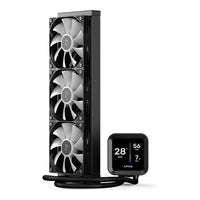 AeroCool APNX LC1-D 360mm ARGB AIO Liquid CPU Cooler Black 3.95-inch IPS LCD Display 320W TDP Copper Block - Image 2