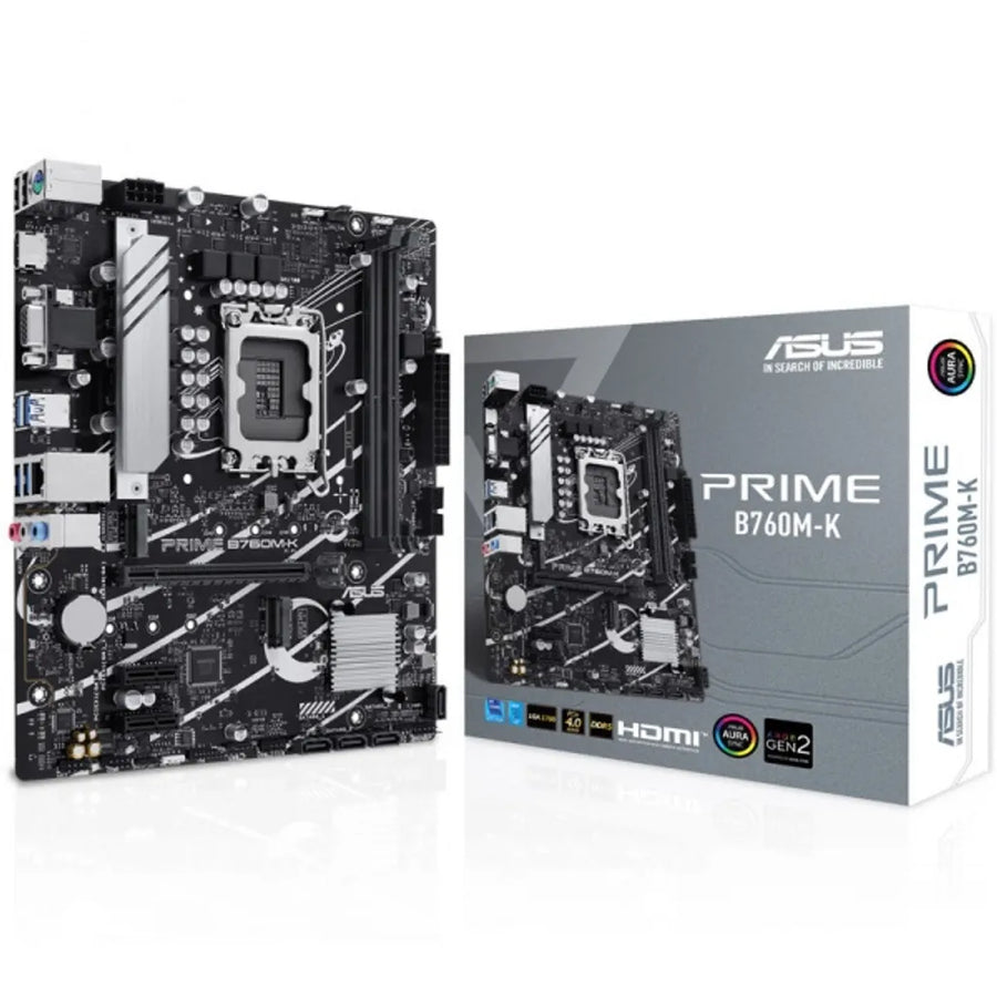 ASUS PRIME B760M-K Micro-ATX Motherboard LGA1700 DDR5 M.2 SATA HDMI