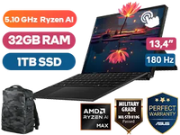 ASUS Rog Flow Z13 13.4" AMD Ryzen AI 32GB 1TB Win 10 Pro Gaming Notebook
