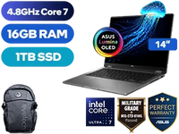 ASUS Vivobook 14 Flip 14" OLED Touch Core-U7 16GB 1TB Win 11 Home Notebook