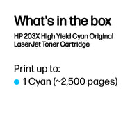 HP 203X Original Cyan LaserJet Toner Cartridge - Image 3