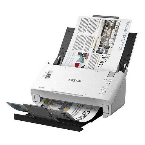 Epson WorkForce DS-410-Sheetfeed;A4 A3 with stitching; Duplex; 600x600DPI; 35ppm; Single Pass Dual; Ddaily Duty Cycle 4000. USB
