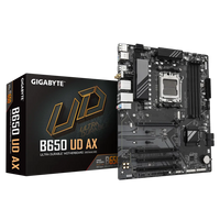 Gigabyte B650 UD AX ATX Motherboard AMD AM5 B650 DDR5 4-DIMM 3x M.2 HDMI DP WiFi