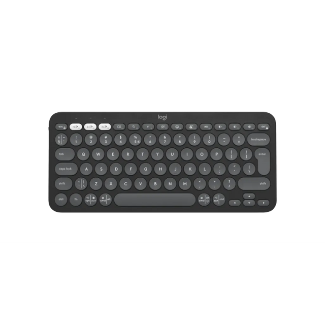 Logitech Pebble Keys 2 K380s Mini Wireless Keyboard Graphite QWERTY Bluetooth RF