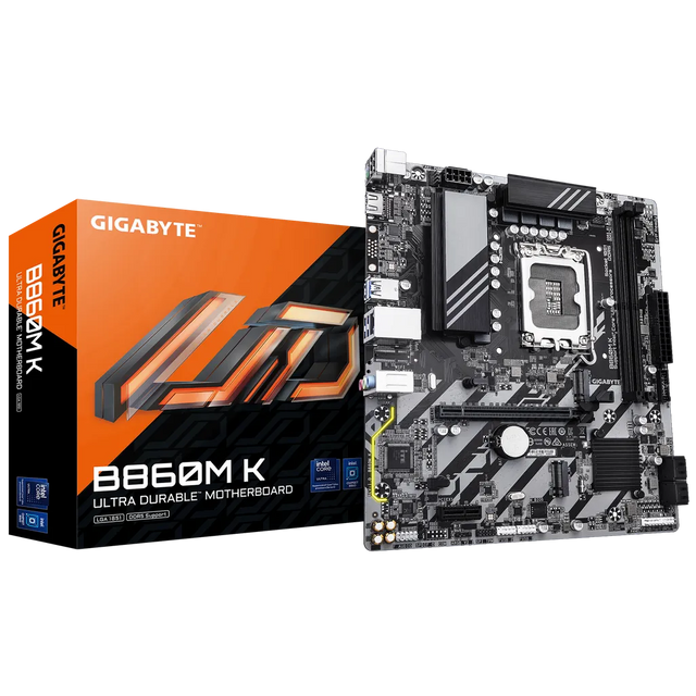 Gigabyte B860M K Micro-ATX Motherboard Intel LGA1851 B860 DDR5 2x M.2 HDMI