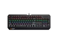 CANYON Hazard GK-6, Wired multimedia gaming keyboard with lighting effect, 108pcs rainbow LED