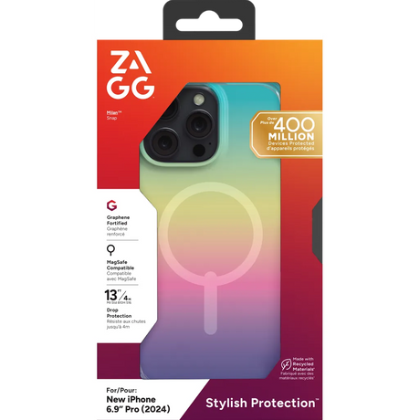 ZAGG Cases Milan Snap Apple iP16 Pro Max Iridescent