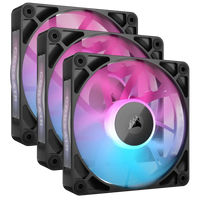 Corsair iCUE LINK RX120 RGB 120mm PWM Case Fan Black Triple Pack