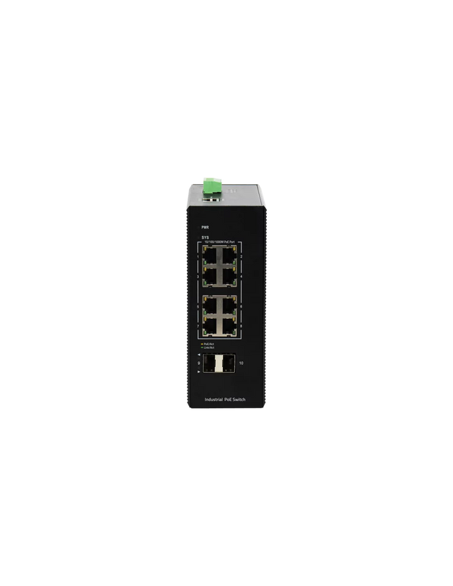 BDCOM 8 Port Gigabit Industrial PoE+ Switch With 2 SFP - Managed
