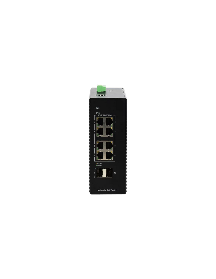 BDCOM 8 Port Gigabit Industrial PoE+ Switch With 2 SFP - Managed