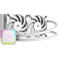 Corsair iCUE H100i ELITE CAPELLIX 240mm AIO CPU Liquid Cooler with ARGB (White)