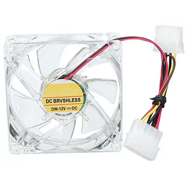 80MM BLUE FAN WITH 4 PIN MOLEX CONNECTOR