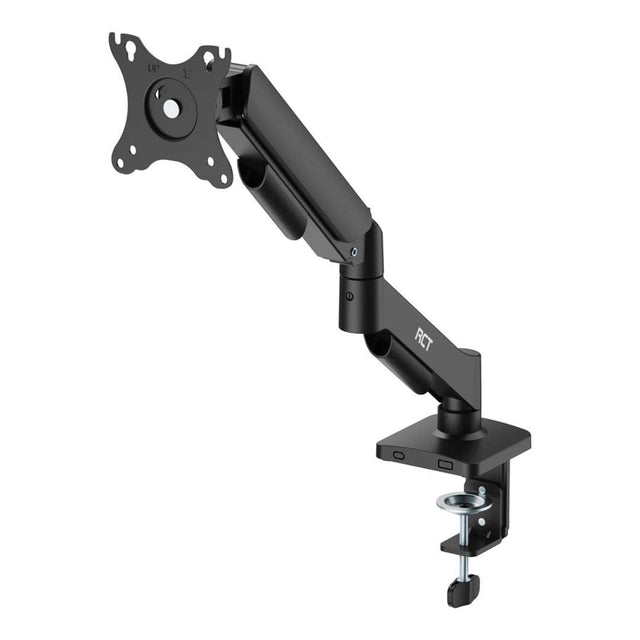BRACKET 17'' - 32'' single monitor mount; gas spring: tilt; swivel & rotate; VESA Compatible: 75x75 & 100x100; up to 9Kg's
