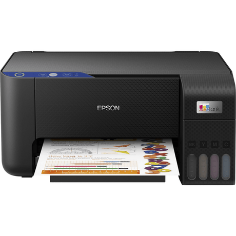 Epson 33ppm Mono 15ppm Colour A4 Print Scan Copy USB incl 1 set of ink (2 x Black)