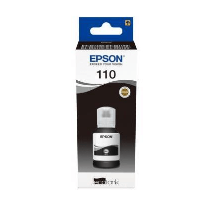 Epson 110S Ink Bottles Black L 40ml EcoTank M3170 / M3140 / M2170 / M2141 / M1180 / M1170
