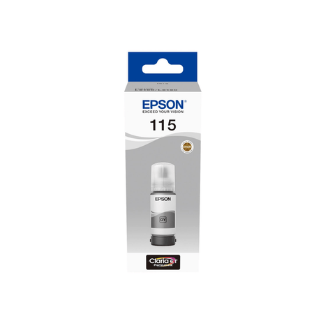 Epson 115 Ink Bottles Grey 70ml EcoTank L8160 6200 pages 2300 Photos